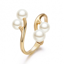 Europe and the united states popular explosion size pearl open bracelet temperament fashion alloy bracelet