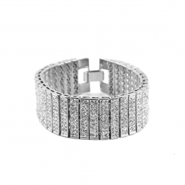 Amazon wish hot sale hip hop 1 row 20 diamond bracelet mens diamond bracelet