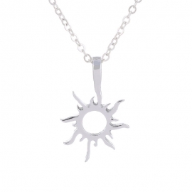 Hot-selling fashion all-match classic alloy sun pendant necklace