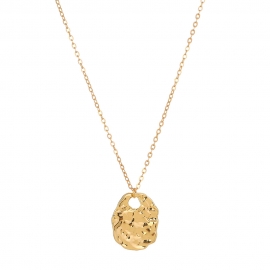 European and american hot-selling personality metal wind irregular golden shaped accessories pendant hip hop street jewelry necklace