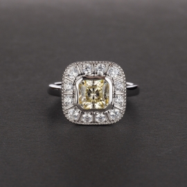 Elegant high quality fashion zircon s925 silver ring