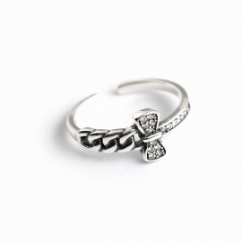 Butterfly s925 sterling silver open ring