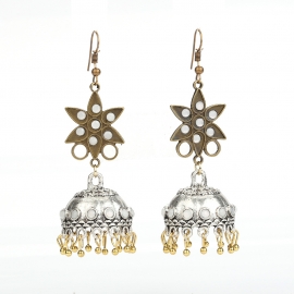 Cross-border dedicated earrings wholesale, factory direct sales of indian style earrings, fashionable hot-selling earrings, exaggerated earrings