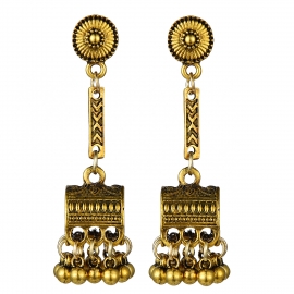 Fashion ethnic style alloy bell tassel earrings nepal long box earrings earrings