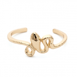 European and american cross-border jewelry, retro curved niche original jewelry women, three-dimensional personality snake-shaped geometric open bracelet