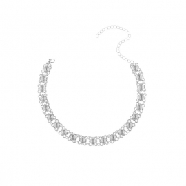 European and american cross-border jewelry, metal texture vintage necklace, alloy accessories, handmade clavicle necklace