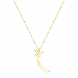 Fashion simple and versatile ladies five-pointed star pendant necklace