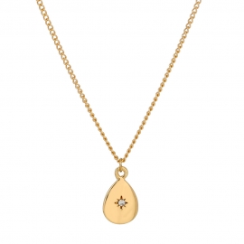 Aliexpress hot-selling exquisite niche design, simple, compact and versatile temperament water drop sky star pendant clavicle chain