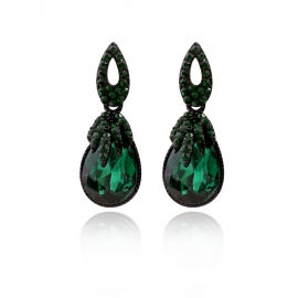 European and american earrings retro exotic bohemian dark green earrings female drop