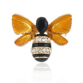 Fashion personality bee brooch, retro three-dimensional oil dripping small animal brooch