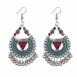 Semi-circular personality classic bohemian earrings from the middle east foreign trade source