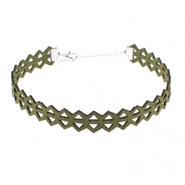 European and american fashion jewelry, individuality and creativity, simple and versatile necklace, multi-element mix and match flannel necklace, women