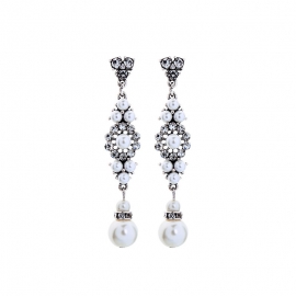 Vintage baroque french pearl stud earrings womens elegant korean fashion net red earrings wild earrings wholesale