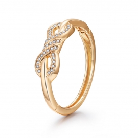 Manufacturer wholesale ladies bracelet fashion classic 8 word bracelet diamond-plated gold-plated bracelet light luxury jewelry foreign trade explosion