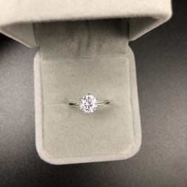 Six-claw like super flash eight hearts eight arrows color 7.0 zircon female ring simulation diamond ring