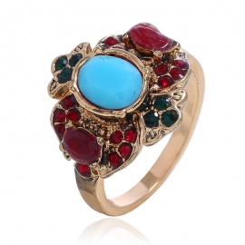 European and american fashion ol diamond alloy ring, simple temperament girl hand jewelry