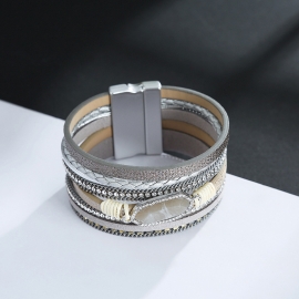 New female jewelry bohemian multi-layer bracelet, chain, diamond, crystal accessories, leather bracelet