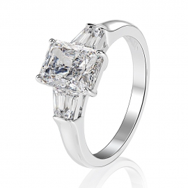 Elegant high quality fashion zircon s925 silver ring