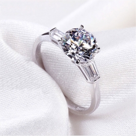 Female ring zircon ring