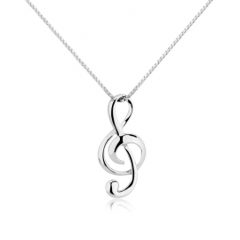 Simple note pendant necklace female temperament sweet short clavicle copper with gold electroplated finished necklace and zircon pendant