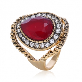 European and american fashion jewelry high-end middle eastern fashion ring hollow feather index finger ring