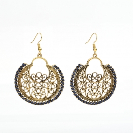 European and american ethnic style hot-selling earrings, hand-threaded woven earrings, wholesale from stock manufacturers