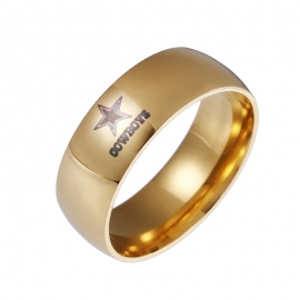 European and american jewelry wholesale black gold stainless steel marking mens denim ring