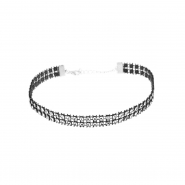 European and american fashion jewelry, popular elements, trendy womens necklace, multi-layer diamond-studded clavicle necklace