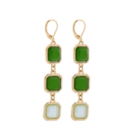 New style diamond diamond gemstone earrings women wish cross-border qingdao european and american style fashion jewelry wholesale