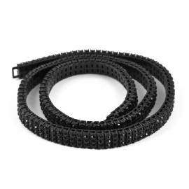 Amazon 3 drain diamond zinc alloy mens hip hop bling necklace