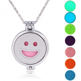 European and american hot selling hip-hop long sweater chain female handmade diy smiley face pendant personalized necklace pendant