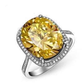 Elegant high quality fashion zircon s925 silver ring