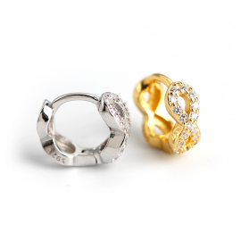 Light luxury style diamond zircon s925 sterling silver earrings earrings accessories