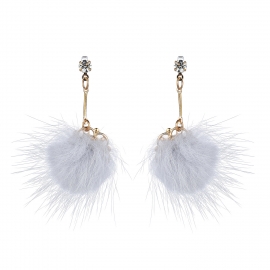 Fashion temperament small fresh short hair ball earrings korean hot stud earrings