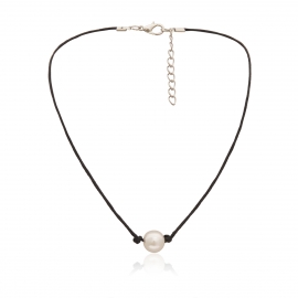 European and american cross-border jewelry, personality and temperament, beaded all-match item, female handmade simple wax thread handmade pearl necklace