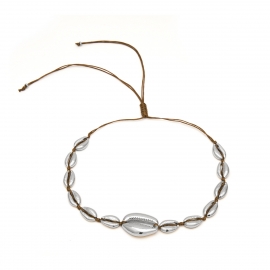 European and american cross-border jewelry, creative fan-shaped shell, adjustable item, female, simple and exaggerated large shell, wild necklace