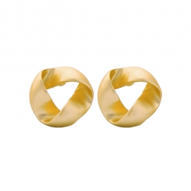 Korean version of the creative simple net red no pierced ear clip female autumn and winter new temperament niche commuter earrings