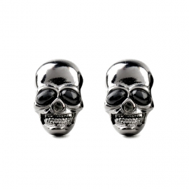 Personalized motorcycle style skull earrings female simple european and american fashion trend wild earrings