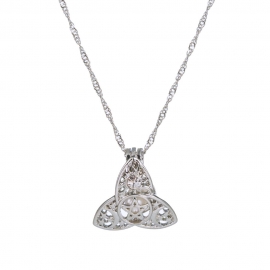 Hot sale openable diy cage small photo box star and moon pendant natural freshwater oyster pearl necklace