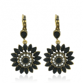Retro plum earrings bohemian ethnic style sunflower earrings earrings foreign trade jewelry