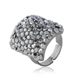 European and american full diamond ring