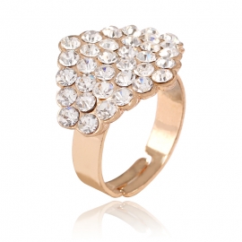 European and american popular jewelry high-end creative temperament ring full diamond diamond index finger ring