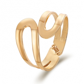 European and american popular new girl small gifts two-color splicing irregular bracelet matte half-opening bracelet wholesale