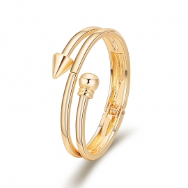 New fashion minimalist multilayer popular bracelet arrow glossy gold plated bracelet personalized bracelet