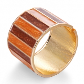 European and american ins creative personality bracelet retro dripping oil bracelet ladies wide fringe striped mixed color bracelet factory wholesale