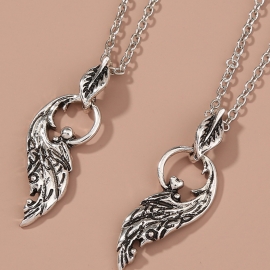 Best selling good friends necklaces in europe and america, peach heart diamond sisters pendant set ornaments, womens accessories wholesale