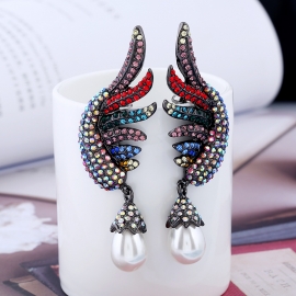 Creative new earrings bohemian exotic angel wings earrings