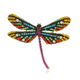 European and american retro brooch brooch brooch big dragonfly silk scarf buckle animal brooch hot sale