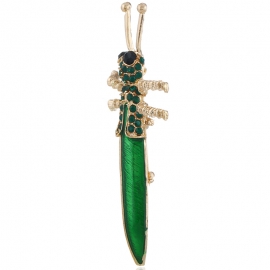 Fashionable and colorful oily grasshopper brooch, explosive creative locust animal brooch