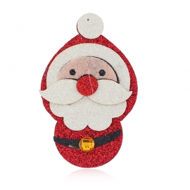 European and american vintage fabric santa claus exquisite brooch, creative gifts, exquisite pin ornaments